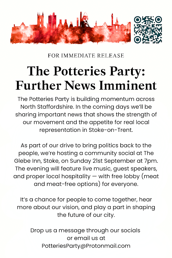 Potteries Party - Further News Imminent